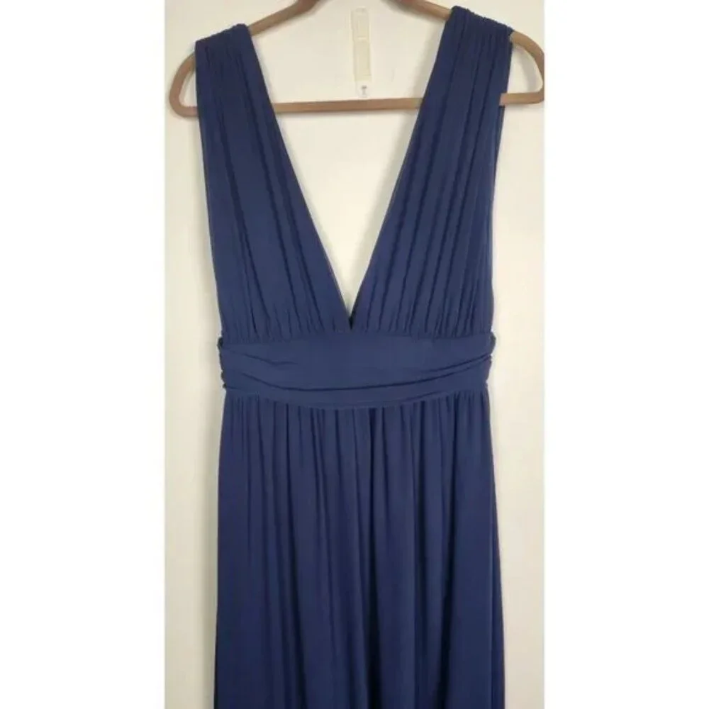 Lulu's Heavenly Hues Navy Blue Maxi Dress - size large - Picture 4 of 8